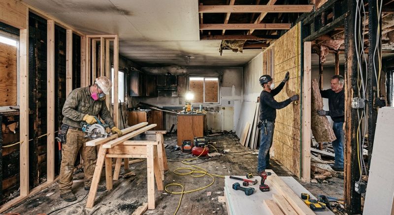 Fire Damage Reconstruction in Gilbert, AZ