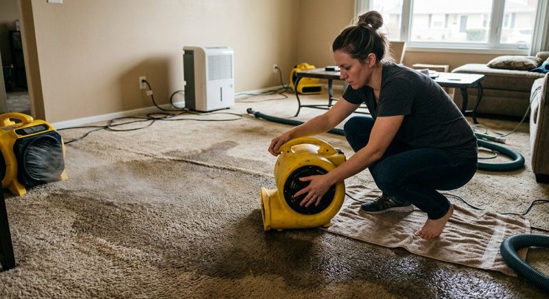 Wet Carpet Restoration in Chandler, AZ